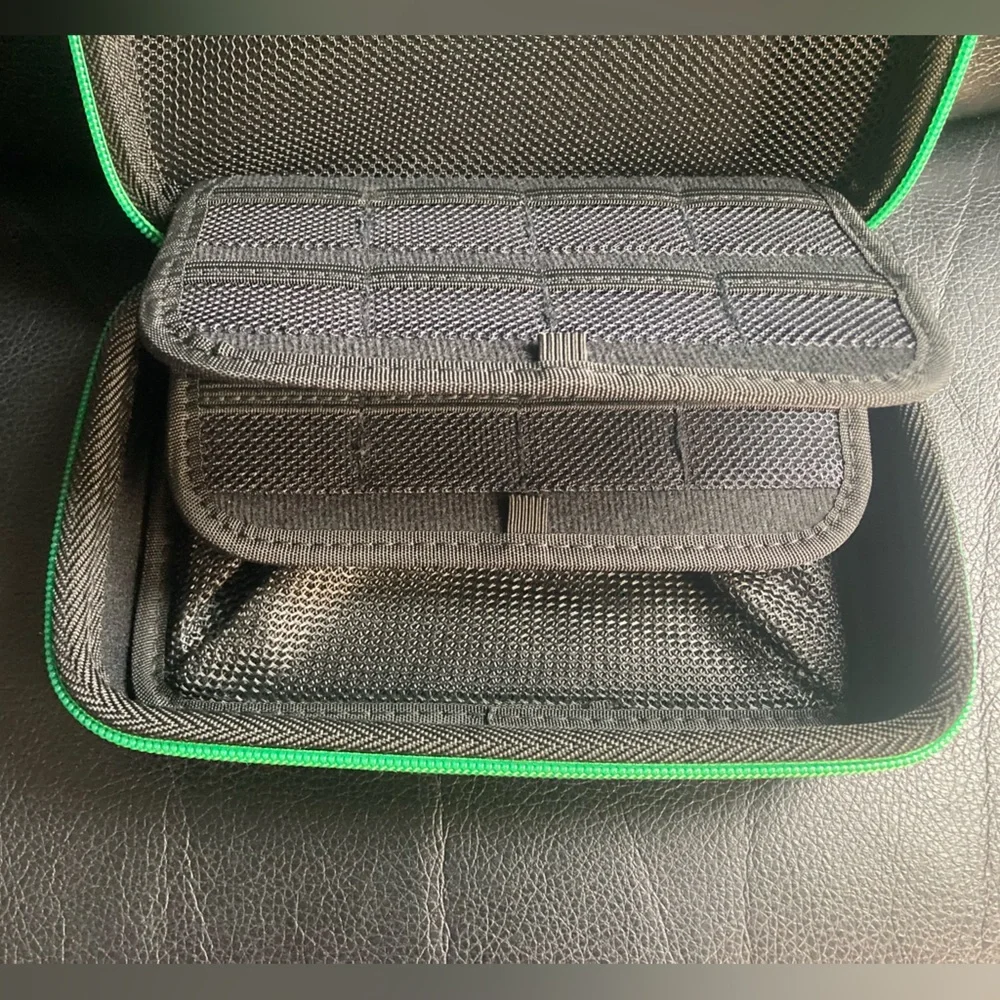 Jun Xuan Black & Green Game Carry Storage Case